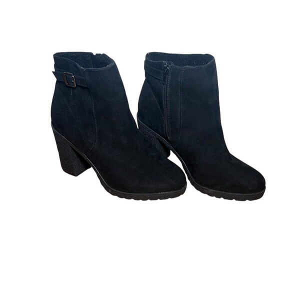 Lane Bryant High Heel Side Zip Suede Ankle Boot Size 11 NEW - Picture 1 of 6